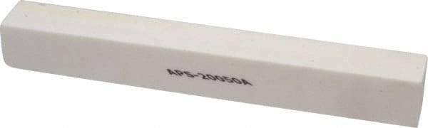 Norton - 120 Grit Aluminum Oxide Square Polishing Stone - Fine Grade, 1" Wide x 8" Long x 1" Thick - Eagle Tool & Supply