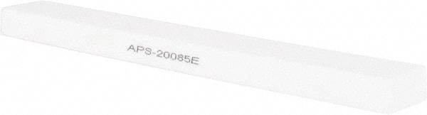 Norton - 180 Grit Aluminum Oxide Rectangular Polishing Stone - Very Fine Grade, 1" Wide x 8" Long x 1/2" Thick - Eagle Tool & Supply