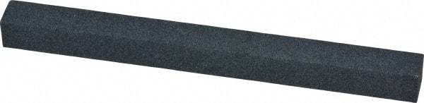 Made in USA - 120 Grit Aluminum Oxide Square Polishing Stone - Fine Grade, 1/2" Wide x 6" Long x 1/2" Thick - Eagle Tool & Supply