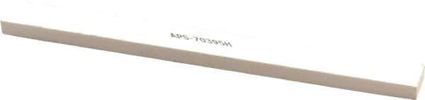 Made in USA - 400 Grit Aluminum Oxide Rectangular Polishing Stone - Super Fine Grade, 1/2" Wide x 6" Long x 1/4" Thick - Eagle Tool & Supply