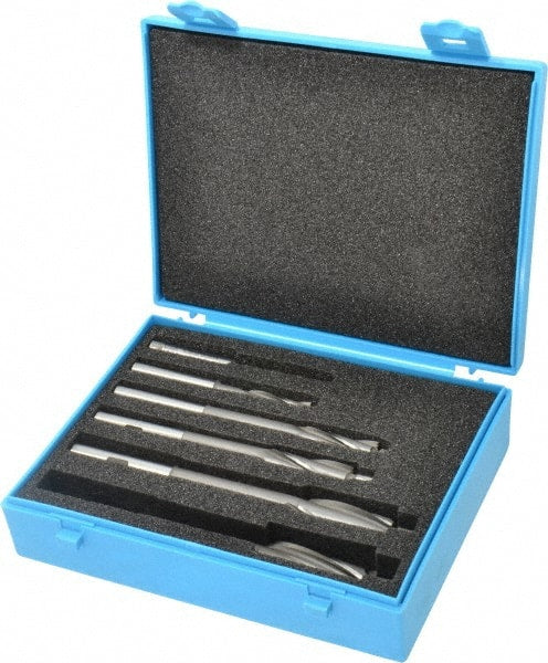 Made in USA - 3 to 10mm Socket Head Cap Screw Compatible, High Speed Steel, Solid Pilot Counterbore Set - Eagle Tool & Supply