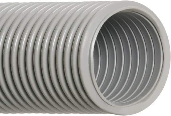 Hi-Tech Duravent - 1-1/4" ID, 20 Hg Vac Rating, 22 psi, EVA Vacuum & Duct Hose - 50' Long, Gray, 3-1/2" Bend Radius, -65 to 140°F - Eagle Tool & Supply