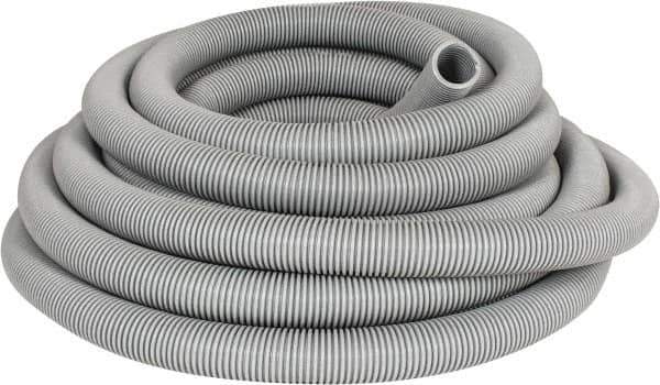 Hi-Tech Duravent - 1-1/2" ID, 18 Hg Vac Rating, 20 psi, EVA Vacuum & Duct Hose - 50' Long, Gray, 4" Bend Radius, -65 to 140°F - Eagle Tool & Supply