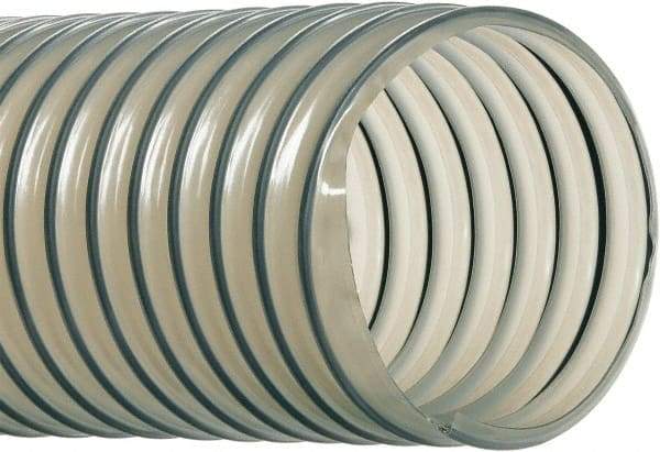 Hi-Tech Duravent - 1-1/4" ID, 28 Hg Vac Rating, 13 psi, Polyurethane Vacuum & Duct Hose - 25' Long, Clear, 1-1/4" Bend Radius, -40 to 200°F - Eagle Tool & Supply