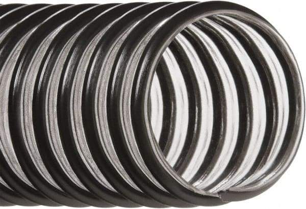 Hi-Tech Duravent - 4" ID, 18 Hg Vac Rating, 14 psi, PVC Vacuum & Duct Hose - 25' Long, Clear, 3" Bend Radius, -20 to 150°F - Eagle Tool & Supply