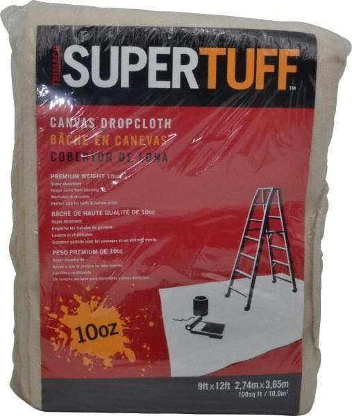 TRIMACO - Extra Heavyweight 10 oz Canvas Drop Cloth - 12' x 9' - Eagle Tool & Supply