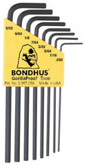 Bondhus - 8 Piece L-Key Hex Key Set - Eagle Tool & Supply