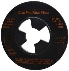 3M - 5" Max Diam, Abrasive Disc Face Plate - 5/8-11, 9,500 RPM - Eagle Tool & Supply