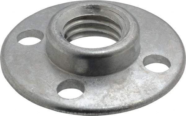 3M - 3/8" Max Diam, Abrasive Disc Retainer Nut - 5/8-11 Female, 3/8" Long - Eagle Tool & Supply