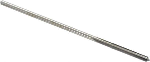 Interstate - 0.133" High Speed Steel 6 Flute Chucking Reamer - Straight Flute, 0.1275" Straight Shank - Eagle Tool & Supply