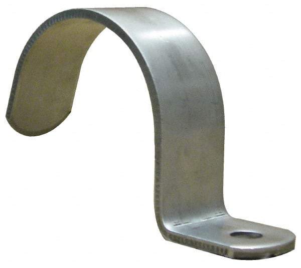 Empire - 1-1/4" Pipe, Grade 304 Stainless Steel," Pipe or Conduit Strap - 1 Mounting Hole - Eagle Tool & Supply