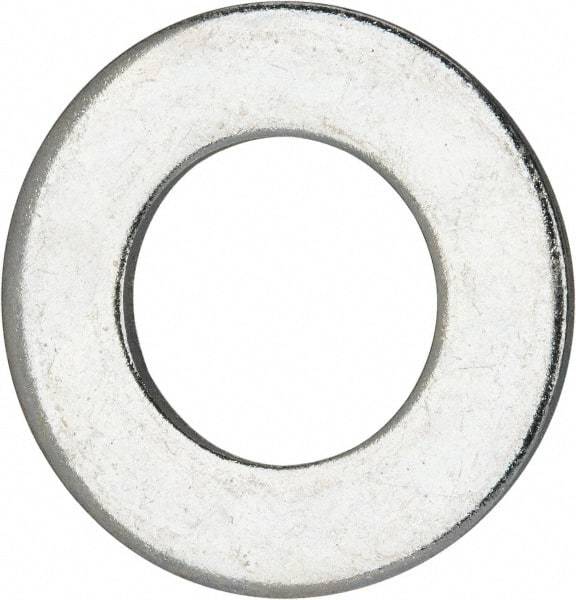 Value Collection - 1-1/4" Screw, Grade 2 Steel SAE Flat Washer - 1-3/8" ID x 2-1/2" OD, 0.192" Thick, Zinc-Plated Finish - Eagle Tool & Supply