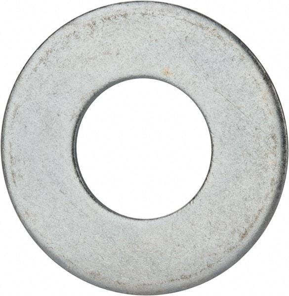 Value Collection - 1-3/4" Screw, Grade 2 Steel USS Flat Washer - 1.865" ID x 4.045" OD, 0.213" Thick, Zinc-Plated Finish - Eagle Tool & Supply