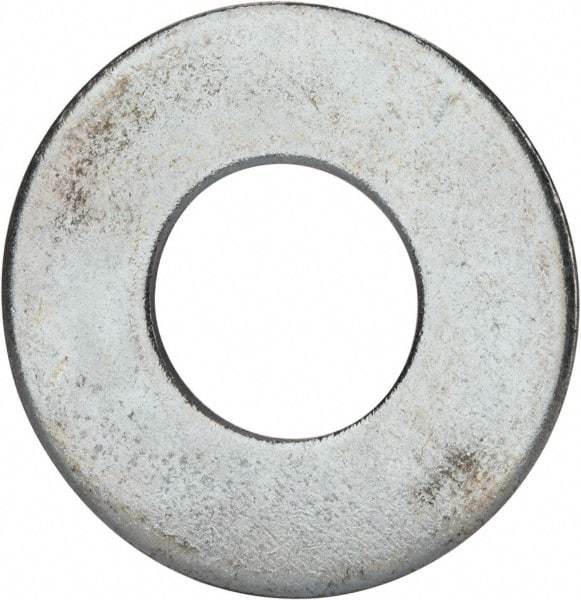 Value Collection - 1-1/2" Screw, Grade 2 Steel USS Flat Washer - 1.615" ID x 3.545" OD, 0.213" Thick, Zinc-Plated Finish - Eagle Tool & Supply