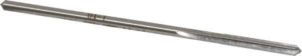 Made in USA - #25 High Speed Steel 4 Flute Chucking Reamer - Straight Flute, 0.143" Straight Shank, 1" Flute Length, 4" OAL - Eagle Tool & Supply