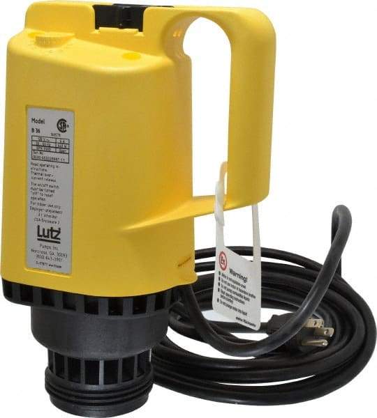 Lutz Pumps - 0.85 HP, Open Drip Proof Drum Pump Motor - For Use With All Lutz Pump Tubes, 120 Volt - Eagle Tool & Supply