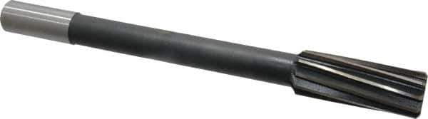 Interstate - 1-1/8" High Speed Steel Chucking Reamer - Spiral Flute, 7/8" Straight Shank, 2-7/8" Flute Length, 11" OAL - Eagle Tool & Supply