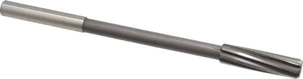 Interstate - 15/32" Cobalt 6 Flute Chucking Reamer - Spiral Flute, 0.373" Straight Shank, 1-3/4" Flute Length, 7" OAL - Eagle Tool & Supply