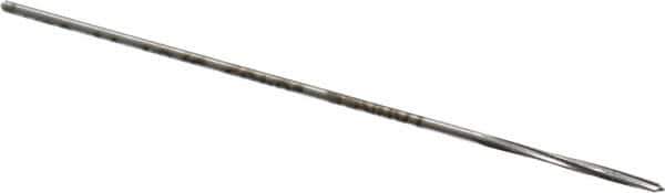 Made in USA - 3/64" High Speed Steel 4 Flute Chucking Reamer - Spiral Flute, 0.0455" Straight Shank, 1/2" Flute Length, 2-1/2" OAL - Eagle Tool & Supply