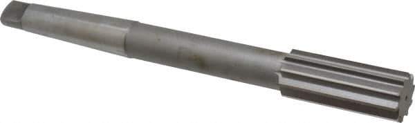 Made in USA - 1-3/16" High Speed Steel 10 Flute Chucking Reamer - Straight Flute, 3MT Morse Taper Shank, 2-7/8" Flute Length, 11" OAL - Eagle Tool & Supply