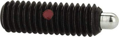 Gibraltar - 3/8-16, 1-1/8" Thread Length, 3/16" Plunger Projection, Steel Threaded Spring Plunger - 0.186" Max Plunger Diam, 1-1/8" Plunger Length, 2.8 Lb Init End Force, 7.2 Lb Final End Force, 3/16" Hex - Eagle Tool & Supply