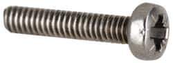 Value Collection - M6x1.00, 40mm Length Under Head Pozidriv Drive Machine Screw - Pan Head, Grade 18-8 & A2 Stainless Steel, Uncoated, Without Washer - Eagle Tool & Supply