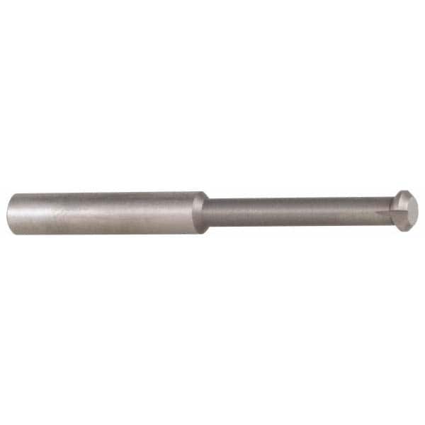 Accupro - 0.49" Cutter Head Diam, 1/32" Flat Width, 3" OAL, Solid Carbide, Single Right Hand Back Chamfer - Eagle Tool & Supply
