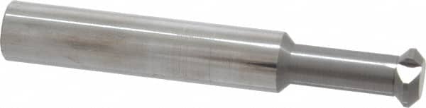 Accupro - 0.36" Cutter Head Diam, 1/32" Flat Width, 2-1/2" OAL, Solid Carbide, Single Right Hand Back Chamfer - Eagle Tool & Supply
