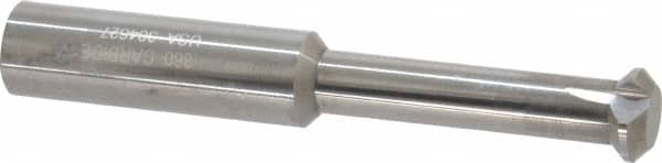 Accupro - 0.36" Cutter Head Diam, 1/32" Flat Width, 2-1/2" OAL, Solid Carbide, Single Right Hand Back Chamfer - Eagle Tool & Supply