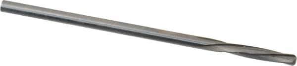 Magafor - #45 Solid Carbide 4 Flute Chucking Reamer - Spiral Flute, 0.0819" Straight Shank, 7/16" Flute Length, 1-31/32" OAL - Eagle Tool & Supply