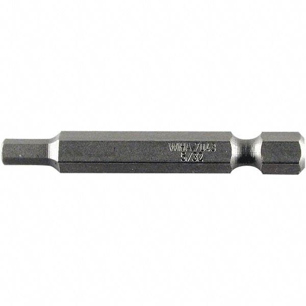 Wiha - 2.5mm Hex Power Bit - 1/4" Drive, 50mm OAL - Eagle Tool & Supply