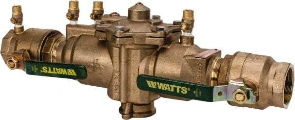 Watts - 2 Thread, Backflow Preventer Valve - Lead-Free, Use with Potable Water Applications - Eagle Tool & Supply