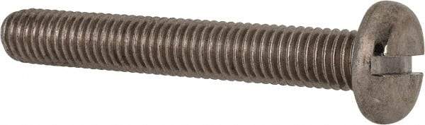 Value Collection - M8x1.25, 55mm Length Under Head Slotted Drive Machine Screw - Pan Head, Grade 316 & A4 Stainless Steel, Uncoated, Without Washer - Eagle Tool & Supply