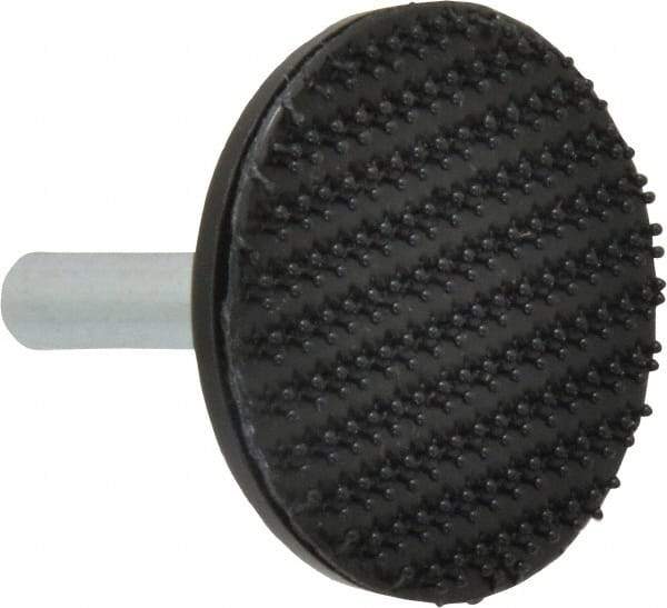 3M - 1-1/2" Diam Hook & Loop Disc Backing Pad - 1/4" Shank Diam, Firm Density, 25,000 RPM - Eagle Tool & Supply