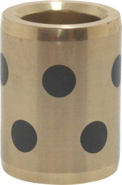 Dayton Lamina - 1-1/2" OAL, 3/4" ID, 1-1/8" Body Diam, Aluminum Bronze, Die & Mold Straight Friction Brushing - Press Fit, Self Lubricating - Eagle Tool & Supply