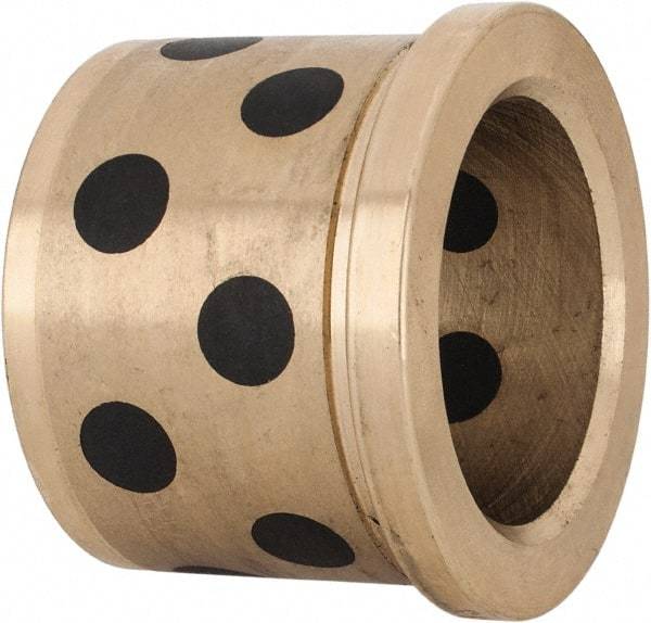 Dayton Lamina - 1-1/4" ID x 1-3/8" OAL, Aluminum Bronze, Die & Mold Shoulder Bushing - Shoulder, 1-5/8" Bottom OD, 1-5/8" Top OD, 1.8" Collar OD, 1-3/16" Above Collar - Eagle Tool & Supply