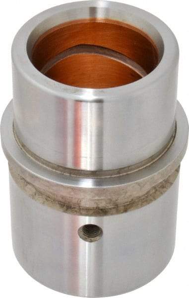 Dayton Lamina - 1-1/2" ID x 3-3/16" OAL, Steel, Bronze Plated Die & Mold Shoulder Bushing - Shoulder, 2.19" Bottom OD, 2" Top OD, 2.345" Collar OD, 2" Under Collar, 1-3/16" Above Collar - Eagle Tool & Supply