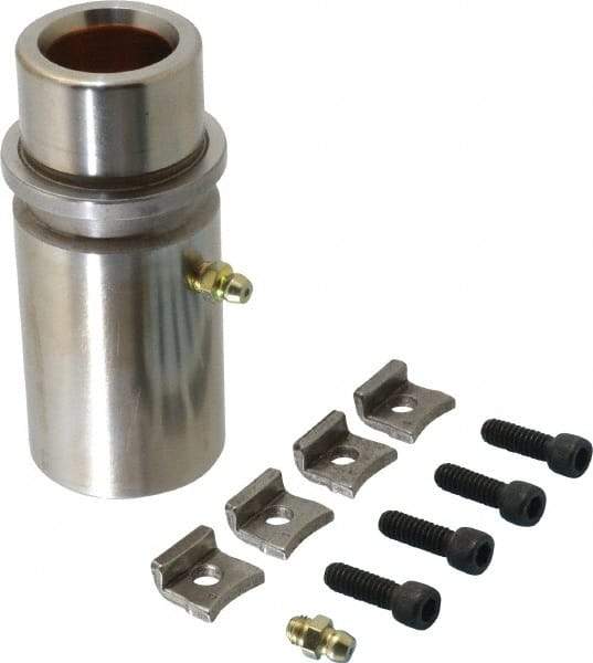Dayton Lamina - 1" ID x 3-15/16" OAL, Steel, Bronze Plated Die & Mold Shoulder Bushing - Extra Long Shoulder, 1.72" Bottom OD, 1-1/2" Top OD, 1.845" Collar OD, 3" Under Collar, 15/16" Above Collar - Eagle Tool & Supply
