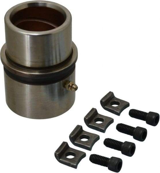 Dayton Lamina - 1-3/4" ID x 4-3/8" OAL, Steel, Bronze Plated Die & Mold Shoulder Bushing - Extra Long Shoulder, 2-1/2" Bottom OD, 2-1/4" Top OD, 2.658" Collar OD, 3" Under Collar, 1-3/8" Above Collar - Eagle Tool & Supply