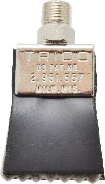 Trico - 1-1/4" Long Brush, 1-1/4" Width/Diam, NPT Thread Oil Reservoir Lubrication Brushes - 200°F, 2-5/16" Length Under Mounting Thread, Straight Shank - Eagle Tool & Supply