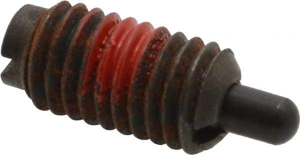 Gibraltar - M8 x 1.25, 16mm Thread Length, 5mm Plunger Projection, Steel Threaded Spring Plunger - 3.43mm Max Plunger Diam, 16mm Plunger Length, 0.5 Lb Init End Force, 10 Lb Final End ForceFALSE+0.00mm Tolerance - Eagle Tool & Supply