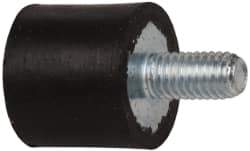 Tech Products - 18 Lb Capacity, 10-32 Plate/Stud Vibration Isolator - 9/16" Diam, 1/2" High - Eagle Tool & Supply