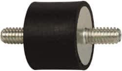 Tech Products - 50 Lb Capacity, 1/4-20 Stud/Stud Vibration Isolator - 1" Diam, 3/4" High - Eagle Tool & Supply