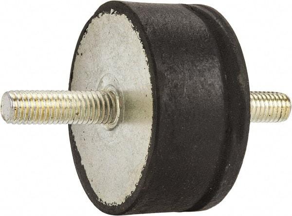 Tech Products - 980 Lb Capacity, 1/2-13 Stud/Stud Vibration Isolator - 3-1/8" Diam, 1-1/2" High - Eagle Tool & Supply