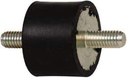 Tech Products - 55 Lb Capacity, M6 Stud/Stud Vibration Isolator - 25mm Diam, 19mm High - Eagle Tool & Supply