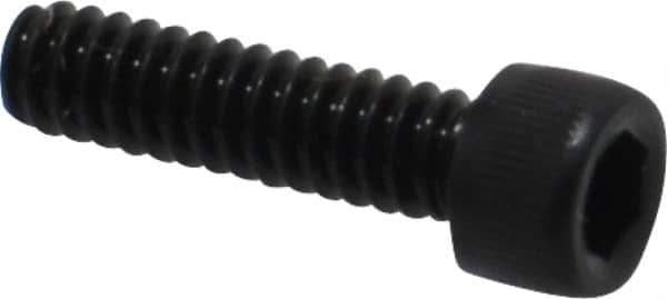 Value Collection - #4-40 UNC Hex Socket Drive, Socket Cap Screw - Alloy Steel, Black Oxide Finish, Fully Threaded, 7/16" Length Under Head - Eagle Tool & Supply