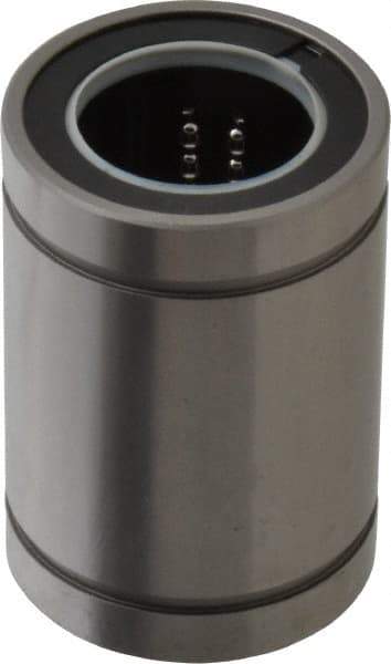 Thomson Industries - 25mm ID, Closed Linear Bearing with Two Integral Wipers - 1.57" Overall Height, 40mm OD - Eagle Tool & Supply