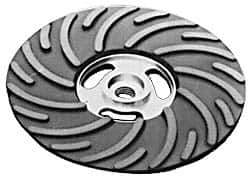 Made in USA - 6" Diam Disc Backing Ribbed Backing Pad - Soft Density, 8,600 RPM - Eagle Tool & Supply