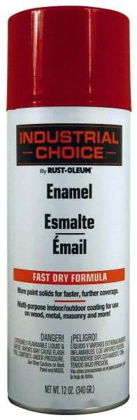 Rust-Oleum - Cherry Red, Gloss, Enamel Spray Paint - 8 to 12 Sq. Ft. per Can, 16 Ounce Container, Use on Drums, Equipment and Color Coding, Furniture, Ladders, Lockers, Motors, Stenciling, Tools - Eagle Tool & Supply