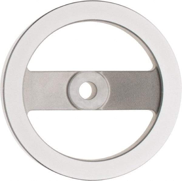 Value Collection - 6.3", 2 Spoke Handwheel - 1.42" Hub, Aluminum, Polished Finish - Eagle Tool & Supply